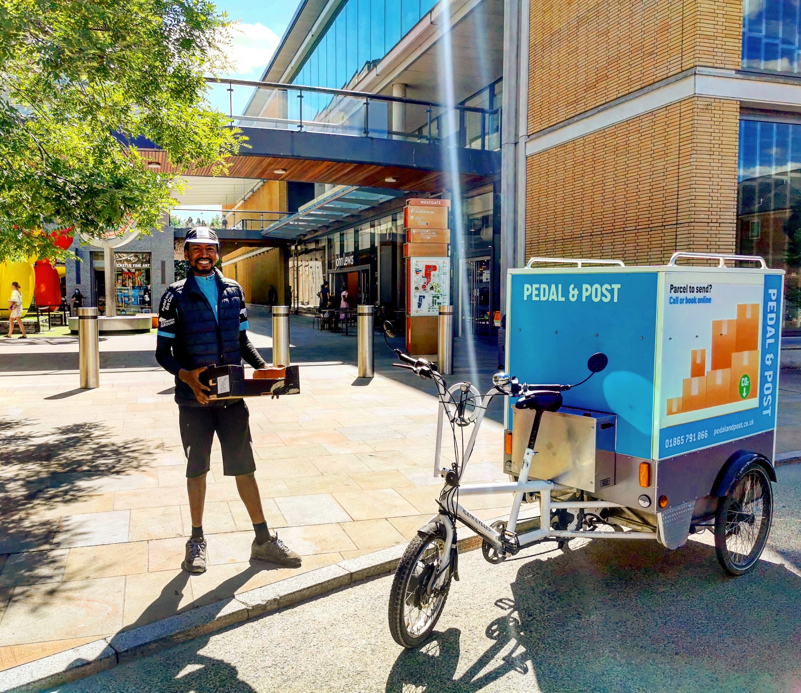 Cafe Uses Pedal & Posts Same Day Service Pedal & Post